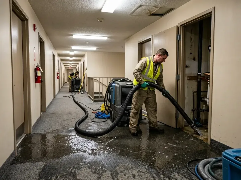 multi-unit-apartment-hallway-f-005 — frequently asked questions, Emergency Burst Pipe Water Extraction & Removal in Superior…